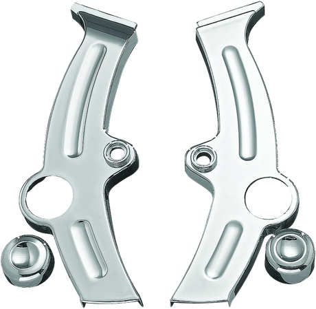 Kuryakyn Boomerang Frame Covers For 00-07 Softail Chrome Kuryakyn Frame Sliders  AXOPROS