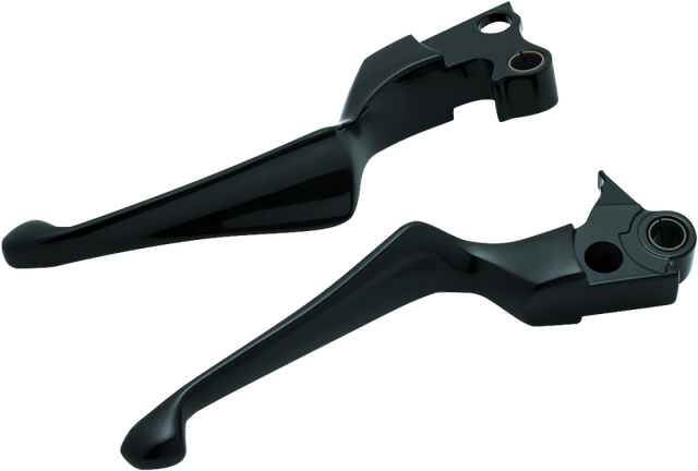Kuryakyn Boss Blades Lever Set 96-Up Cable Gloss Black Kuryakyn Levers  AXOPROS