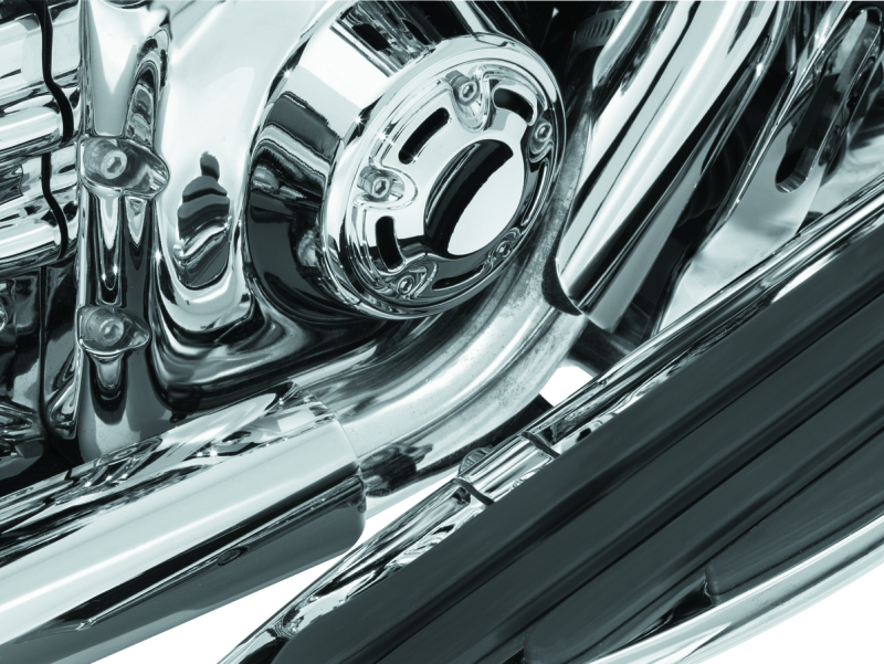 Kuryakyn Bridge The Gap Heat Shield 93-08 Touring Models Chrome Kuryakyn Heat Shields  AXOPROS