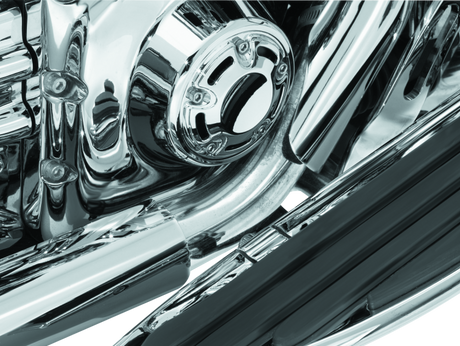 Kuryakyn Bridge The Gap Heat Shield 93-08 Touring Models Chrome Kuryakyn Heat Shields  AXOPROS