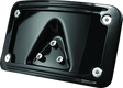 Kuryakyn Curved Laydown License Plate Frame Gloss Black Kuryakyn License Frame  AXOPROS
