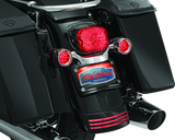 Kuryakyn Curved License Plate Mount Black Kuryakyn License Plate Relocation  AXOPROS