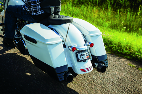 Kuryakyn Curved License Plate Mount Black Kuryakyn License Plate Relocation  AXOPROS