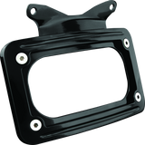 Kuryakyn Curved License Plate Mount Black Kuryakyn License Plate Relocation  AXOPROS