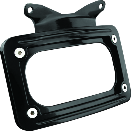Kuryakyn Curved License Plate Mount Black Kuryakyn License Plate Relocation  AXOPROS