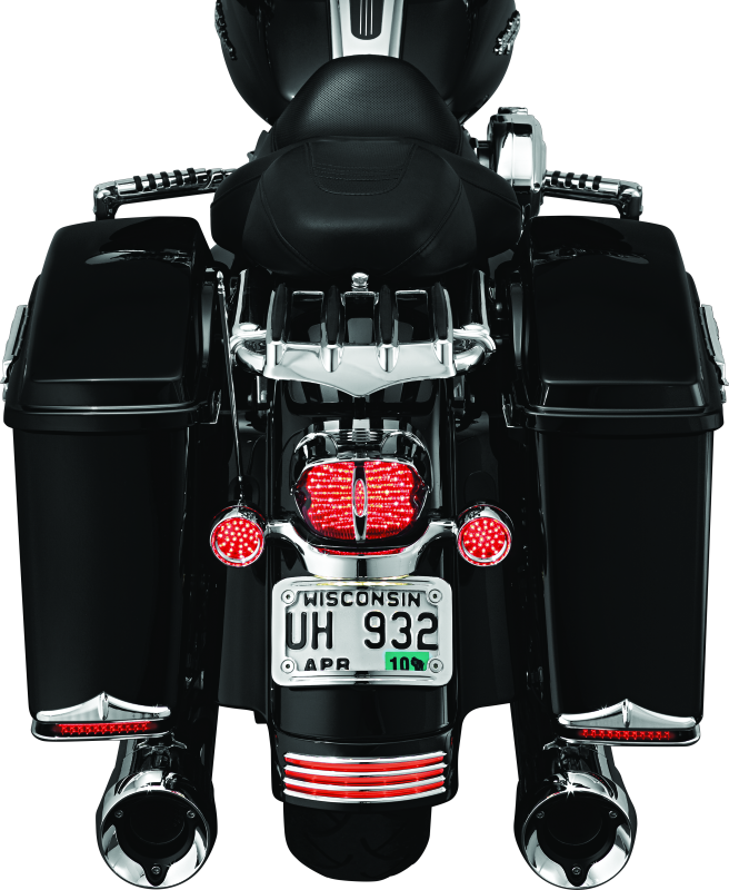 Kuryakyn Curved License Plate Mount Chrome Kuryakyn License Plate Relocation  AXOPROS