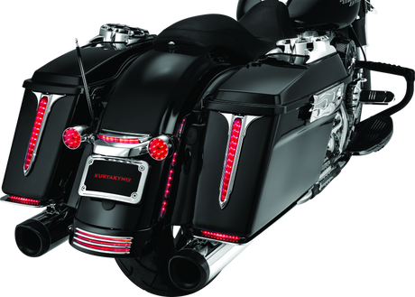 Kuryakyn Curved License Plate Mount Chrome Kuryakyn License Plate Relocation  AXOPROS