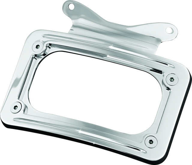 Kuryakyn Curved License Plate Mount Chrome Kuryakyn License Plate Relocation  AXOPROS