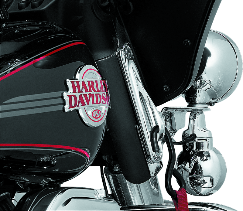 Kuryakyn Custom Teardrop Tie-Down Brackets 83-13 Touring Chrome Kuryakyn Brackets  AXOPROS