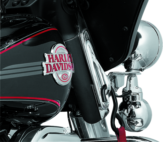 Kuryakyn Custom Teardrop Tie-Down Brackets 83-13 Touring Chrome Kuryakyn Brackets  AXOPROS