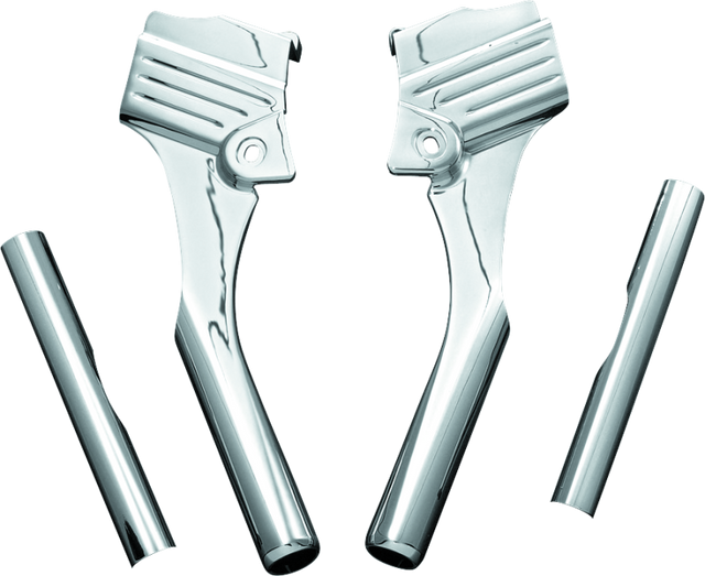 Kuryakyn Deluxe Neck Cover Kit 95-05 Touring Models Chrome Kuryakyn Exterior Trim  AXOPROS