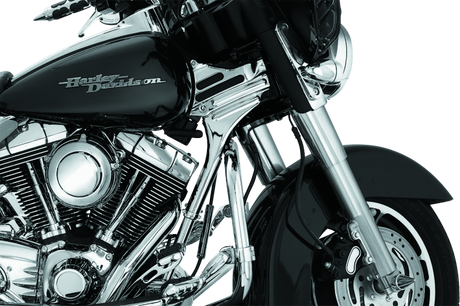 Kuryakyn Deluxe Neck Covers 95-07 Touring Models Chrome Kuryakyn Exterior Trim  AXOPROS