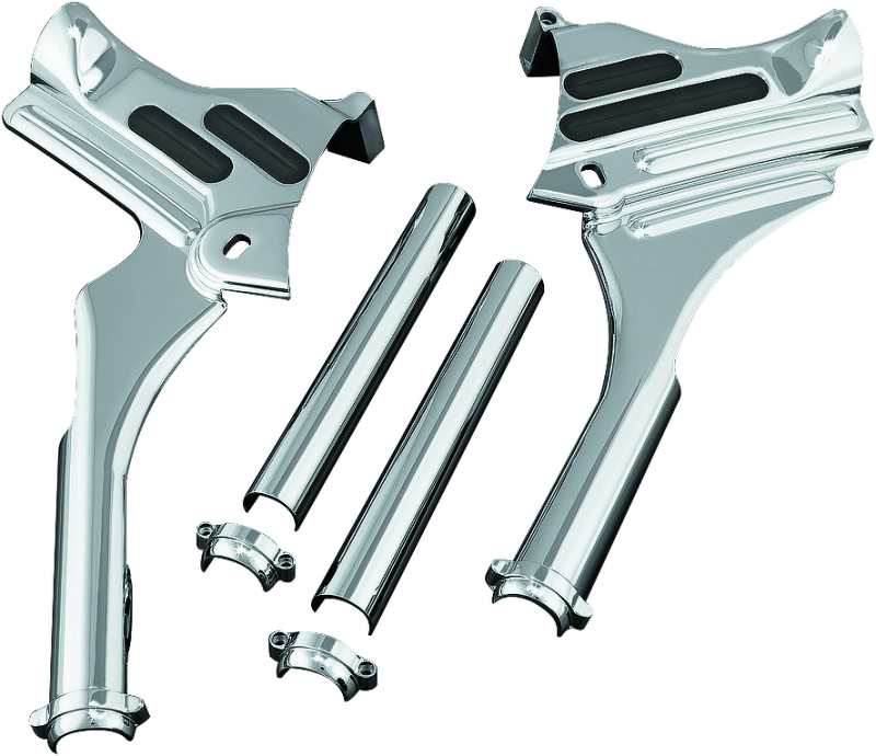 Kuryakyn Deluxe Neck Covers 95-07 Touring Models Chrome Kuryakyn Exterior Trim  AXOPROS