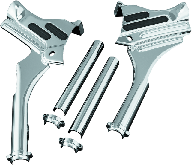 Kuryakyn Deluxe Neck Covers 95-07 Touring Models Chrome Kuryakyn Exterior Trim  AXOPROS