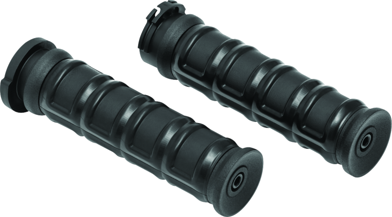 Kuryakyn Dillinger Grips Dual Cable Satin Black Kuryakyn Grips  AXOPROS