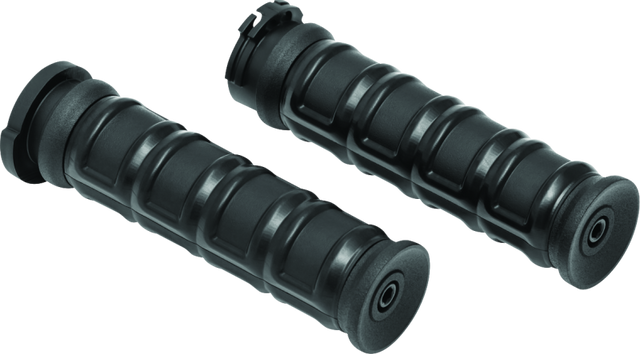 Kuryakyn Dillinger Grips Dual Cable Satin Black Kuryakyn Grips  AXOPROS