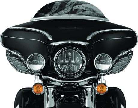 Kuryakyn Dragon Wing Air Deflectors Dark Smoke Kuryakyn Wind Deflectors  AXOPROS