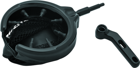 Kuryakyn Drink Holder With Basket Perch Mount Gloss Black Kuryakyn Cup Holders  AXOPROS