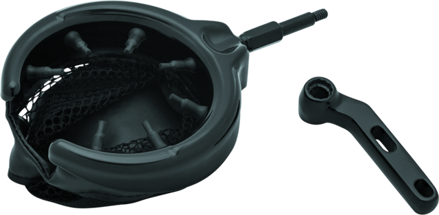 Kuryakyn Drink Holder With Basket Perch Mount Gloss Black Kuryakyn Cup Holders  AXOPROS