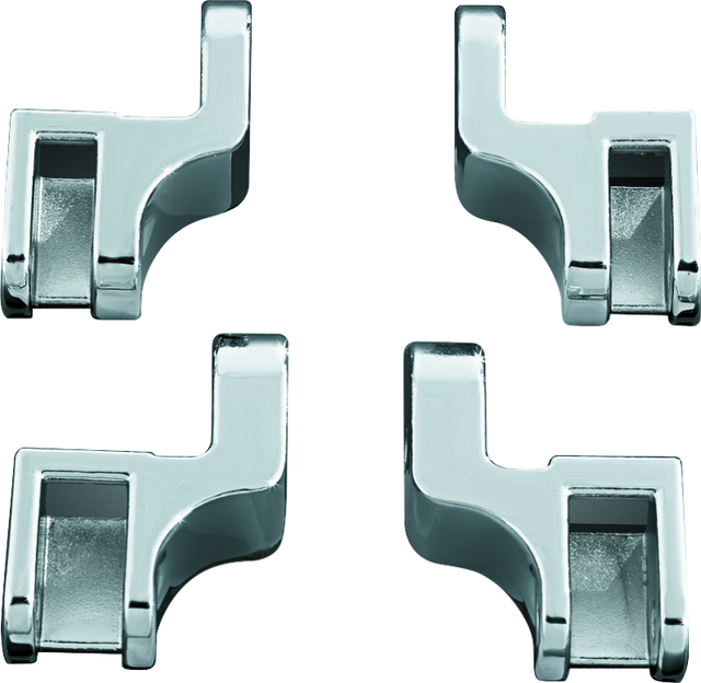 Kuryakyn Driver Floorboard Relocation Brackets For FLST Models Chrome Kuryakyn Footpegs  AXOPROS