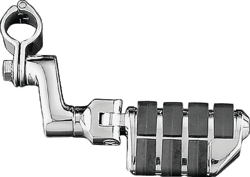 Kuryakyn Dually ISO Offset Highway Pegs With 1-1/4inch Clamp Chrome (Pair) Kuryakyn Footpegs  AXOPROS