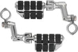 Kuryakyn Dually ISO Offset Highway Pegs With 1-1/4inch Clamp Chrome (Pair) Kuryakyn Footpegs  AXOPROS