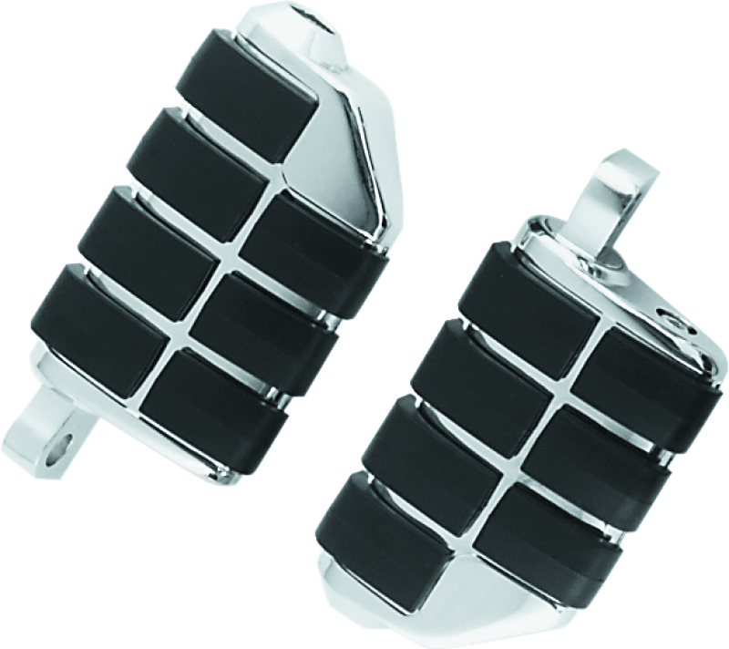 Kuryakyn Dually ISO Peg With Male Mount Adapter Chrome (Pair) Kuryakyn Footpegs  AXOPROS