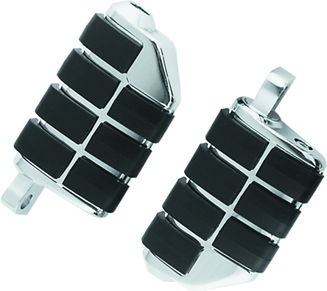 Kuryakyn Dually ISO Peg With Male Mount Adapter Chrome (Pair) Kuryakyn Footpegs  AXOPROS