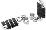 Kuryakyn Dually ISO  Pegs With 1-1/4inch Clamp Chrome (Pair) Kuryakyn Footpegs  AXOPROS
