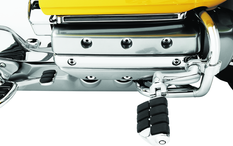 Kuryakyn Dually ISO  Pegs With 1inch Clamp Chrome (Pair) Kuryakyn Footpegs  AXOPROS