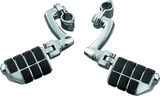 Kuryakyn Dually ISO  Pegs With 1inch Clamp Chrome (Pair) Kuryakyn Footpegs  AXOPROS
