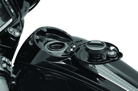 Kuryakyn Easy Fill Fuel Door Black Kuryakyn Fuel Caps  AXOPROS