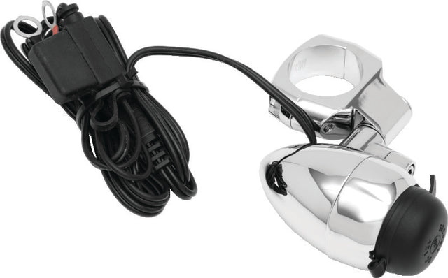 Kuryakyn Electrical Power Point With 1-1/4in Bar Mount Chrome Kuryakyn Wiring Harnesses  AXOPROS