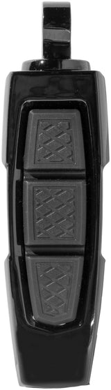 Kuryakyn Enygma Pegs With Adapter- Gloss Black Kuryakyn Footpegs  AXOPROS