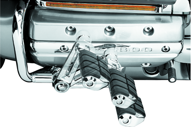 Kuryakyn Ergo II Dually ISO Pegs With Long Arms Chrome Kuryakyn Footpegs  AXOPROS