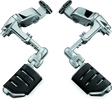 Kuryakyn Ergo III Adjustable Mount With Trident Dually ISO Pegs Chrome Kuryakyn Footpegs  AXOPROS