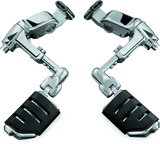 Kuryakyn Ergo III Adjustable Mount With Trident Dually ISO Pegs Chrome Kuryakyn Footpegs  AXOPROS