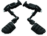 Kuryakyn Ergo III Adjustable Mount With Trident Dually ISO Pegs Gloss Black Kuryakyn Footpegs  AXOPROS