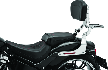 Kuryakyn Fixed Mounts Multi-Purpose Driver & Passenger Backrest 18-Up Softail Black Kuryakyn Seats  AXOPROS
