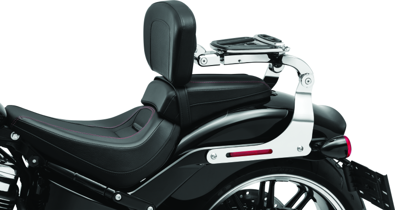 Kuryakyn Fixed Mounts Multi-Purpose Driver & Passenger Backrest 18-Up Softail Black Kuryakyn Seats  AXOPROS