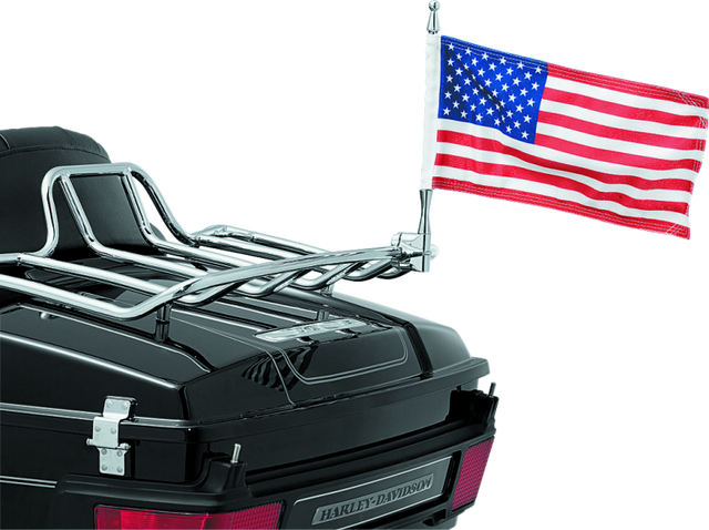 Kuryakyn Flag With Universal 1/2inch Vertical Mount Chrome Kuryakyn Stickers/Decals/Banners  AXOPROS