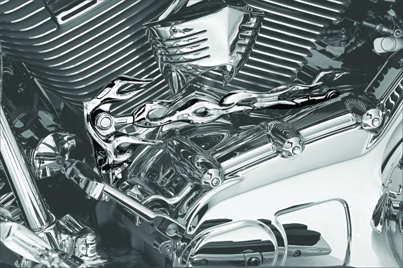 Kuryakyn Flame Shift Linkage Chrome Kuryakyn Shifter Cable  AXOPROS