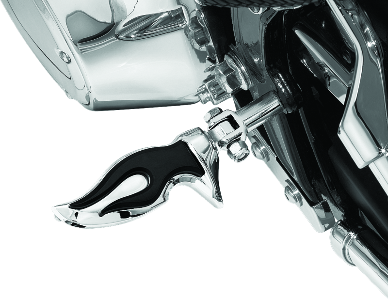 Kuryakyn Flamin Peg With Male Mount Adapter Chrome Kuryakyn Footpegs  AXOPROS