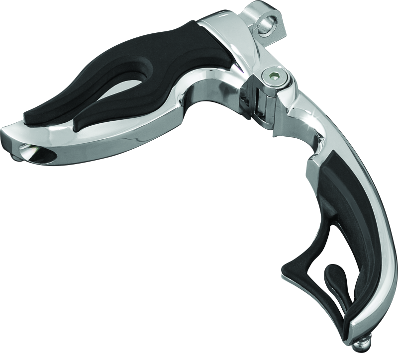 Kuryakyn Flamin Switchblade With Male Mount Adapter Chrome Kuryakyn Footpegs  AXOPROS