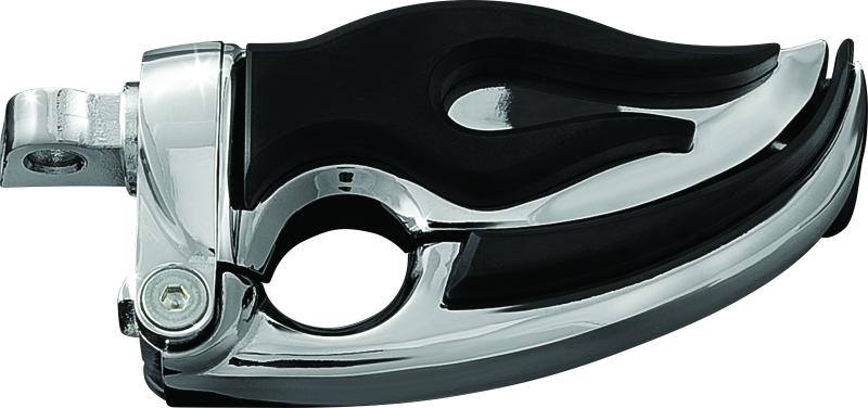 Kuryakyn Flamin Switchblade With Male Mount Adapter Chrome Kuryakyn Footpegs  AXOPROS