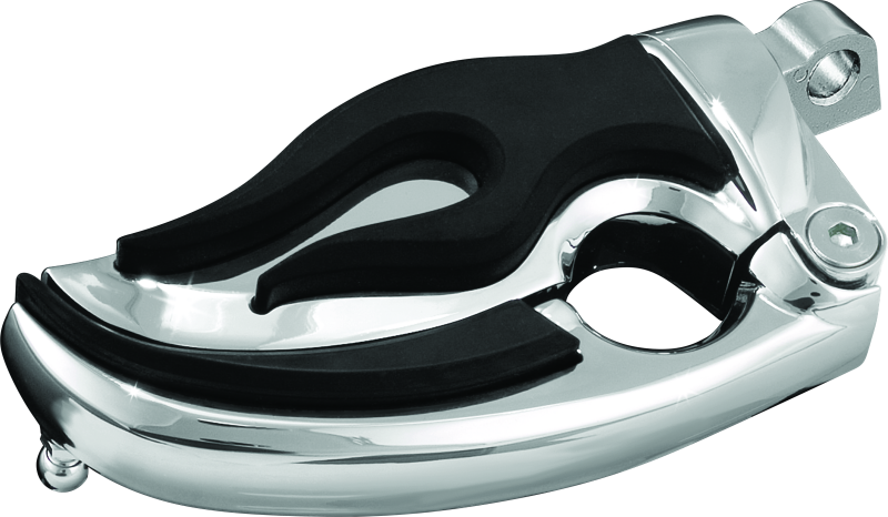 Kuryakyn Flamin Switchblade With Male Mount Adapter Chrome Kuryakyn Footpegs  AXOPROS