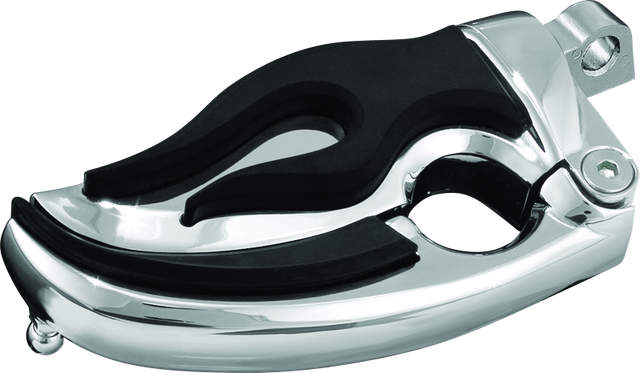 Kuryakyn Flamin Switchblade With Male Mount Adapter Chrome Kuryakyn Footpegs  AXOPROS
