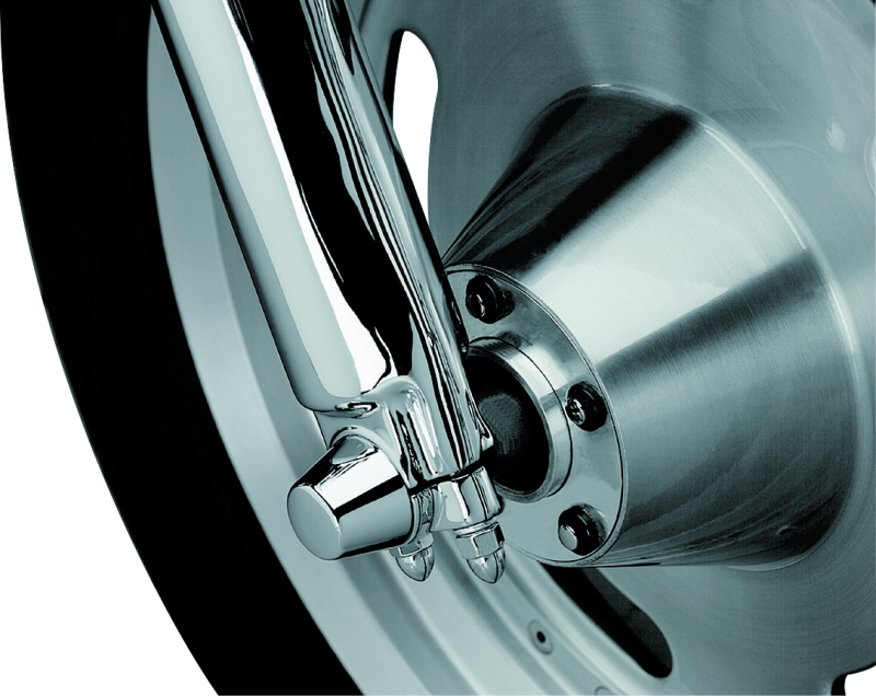 Kuryakyn Front Axle Nut Caps Chrome Kuryakyn Hardware - Singles  AXOPROS
