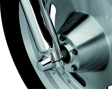 Kuryakyn Front Axle Nut Caps Chrome Kuryakyn Hardware - Singles  AXOPROS