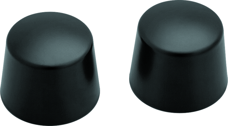 Kuryakyn Front Axle Nut Caps Satin Black Kuryakyn Hardware - Singles  AXOPROS